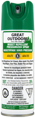 INSECT REPPELLENT 25% DEET AEROSOL SPRAY 175G / GREAT OUTDOORS