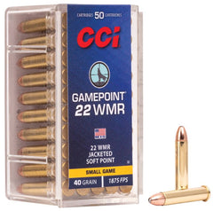 CCI GAMEPOINT 22 WMR , 40GR., 1875FPS