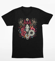 T-SHIRT DESIGN FLORAL FEMME / TRAKTIQ