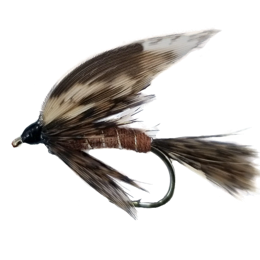 MOUCHES NOYÉES MONTÉES SUR NERF MARCH BROWN ÉTIC