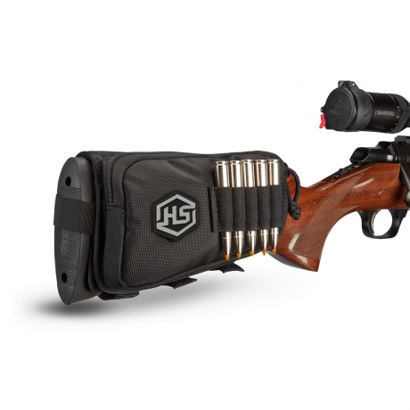 RIFLE SHELL HOLDER WITH POUCH / HUNTERS SPECIALTIES