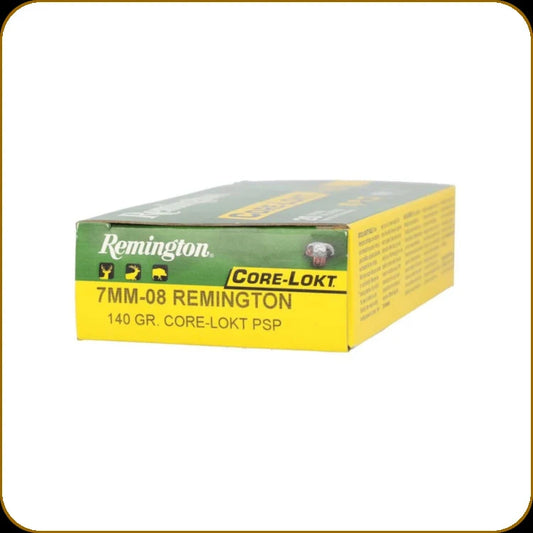 REMINGTON 7MM-08REM CORE-LOKT PSP, 140GR.