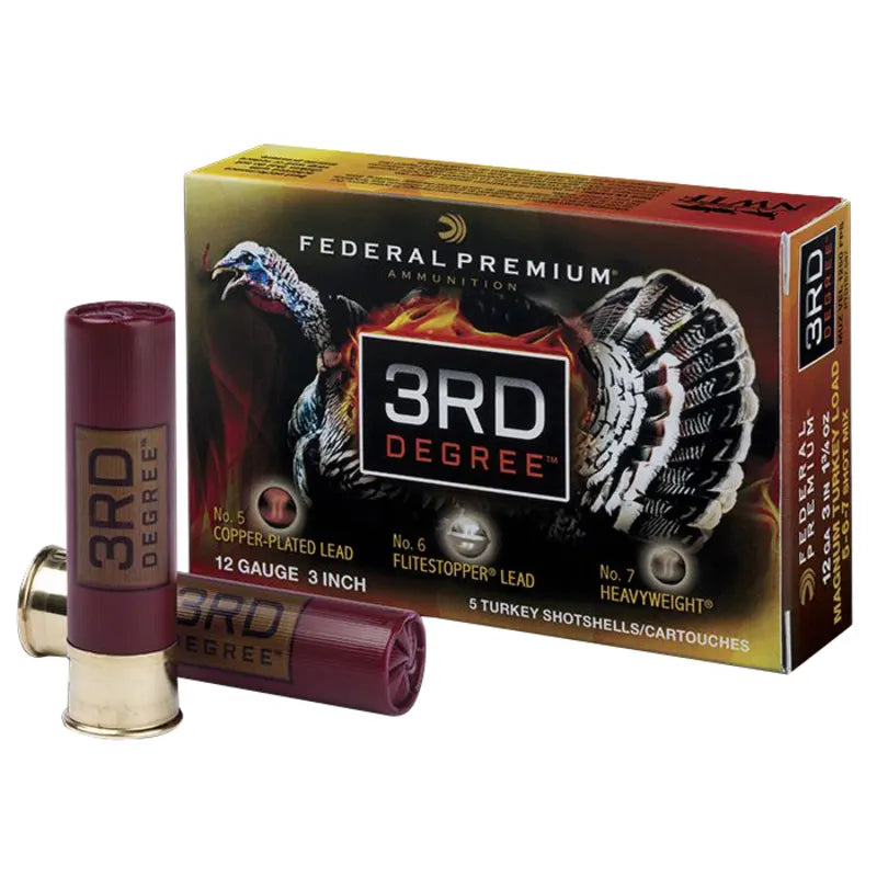 FEDERAL PREMIUM 3RD DEGREE 12GA. , 3'' , 1 3/4oz , SHOT 5-6-7