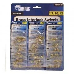 COMPAC BRASS INTERLOCK SNAP SWIVELS