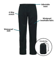 PACKABLE MINIMALIST RAIN PANTS / WHITEWATER