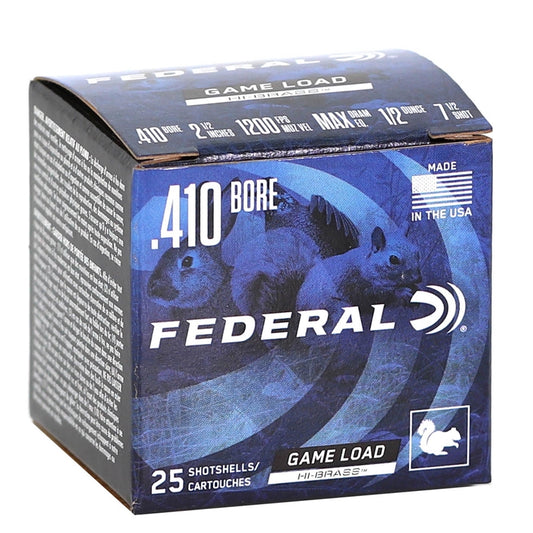 FEDERAL .410 BORE , 2 1/2'' , 1200 FPS, 1/2OZ, 6SHOT