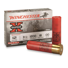 WINCHESTER SUPER X 12GAUGE , 3 1/2'', 00BUCK, 18 PELLETS