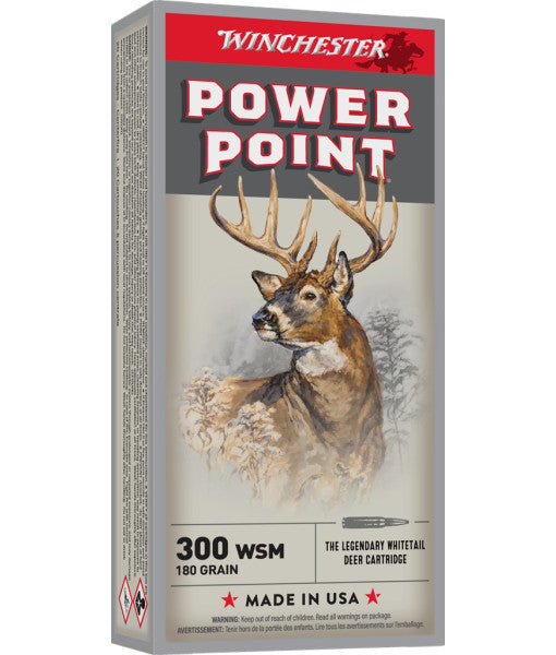 WINCHESTER POWER-POINT 300WSM , 180GR.