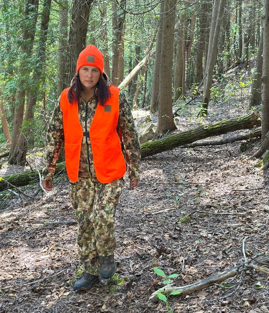 DOSSARD DE CHASSE POUR FEMME / POULE DES BOIS