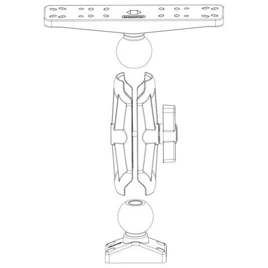 2.25" BALL SYSTEM 8'' ARMS 171 / SCOTTY