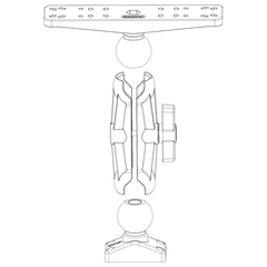 2.25" BALL SYSTEM 8'' ARMS 171 / SCOTTY