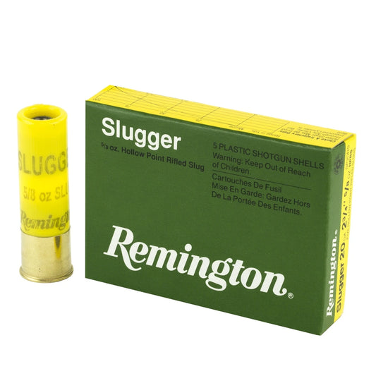REMINGTON SLUGGER 20GAUGE, 2 3/4'', 518OZ HOLLOW POINT RIFLED SLUGGED