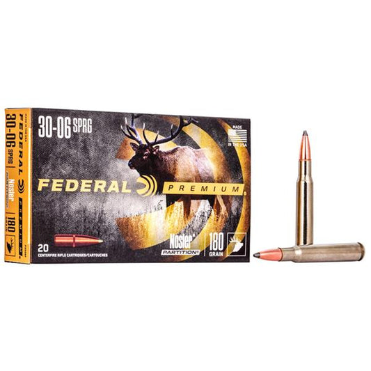 FEDERAL PREMIUM NOSLER PARTITION , 30-06 SPRG 180GR,
