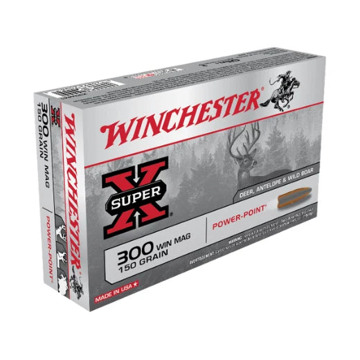 WINCHESTER POWER-POINT 300 WIN MAG, 150GR.