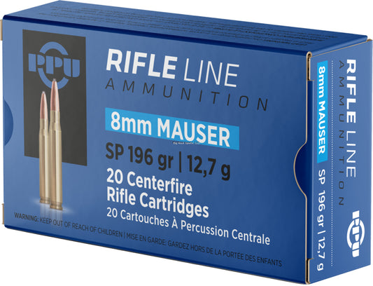 RIFLE LINE 8MM MAUSER SP 196GR.