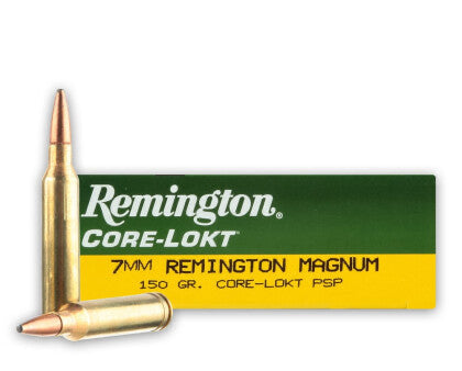 REMINGTON MAGNUM 7MM CORE-LOKT PSP 150GR.