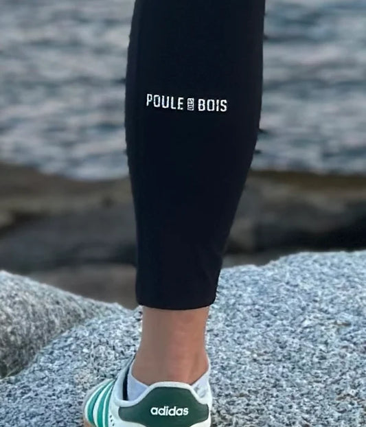 LEGGING NOIR FEMME LOGO SHADOW / POULE DES BOIS