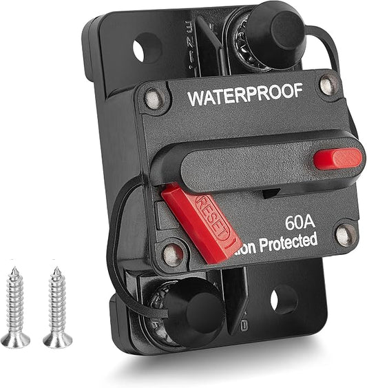 MARINE CIRCUIT BREAKER  RED WOLF 60 AMP