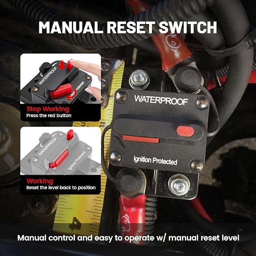 MARINE CIRCUIT BREAKER  RED WOLF 60 AMP