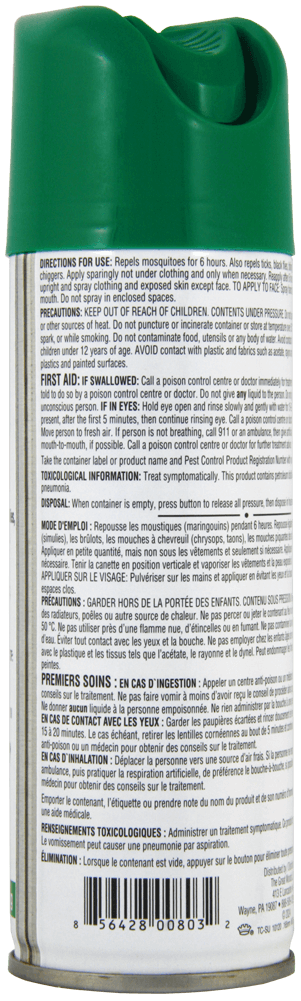 INSECT REPPELLENT 25% DEET AEROSOL SPRAY  175G / GREAT OUTDOORS