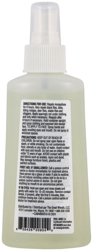 INSECTICIDE GREAT OUTDOORS 30 % DEET EN SPRAY