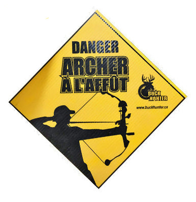 AFFICHE CHASSEUR À L'AFFÛT 12X12 / BUCK HUNTER