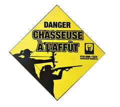 AFFICHE CHASSEUR À L'AFFÛT 12X12 / BUCK HUNTER