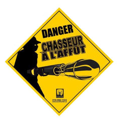 AFFICHE CHASSEUR À L'AFFÛT 12X12 / BUCK HUNTER