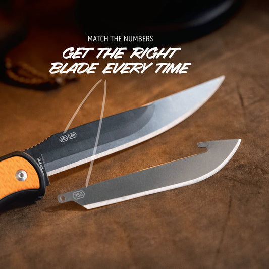 RAZOR BLADE 5.0" FOLDING REPLACEABLE BLADE HUNTING KNIFE / OUTDOOR EDGE