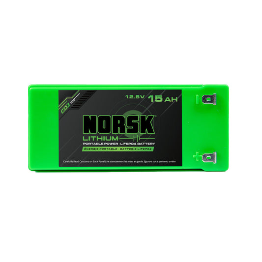 BATTERIE AU LITHIUM 12,8V 15 Ah AVEC CHARGEUR NORSK