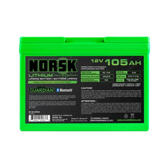 12V 105AH LiFePO4 LITHIUM DEEP CYCLE BATTERY NORSK