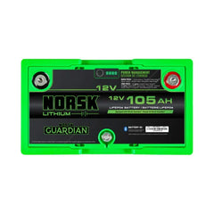 12V 105AH LiFePO4 LITHIUM DEEP CYCLE BATTERY NORSK