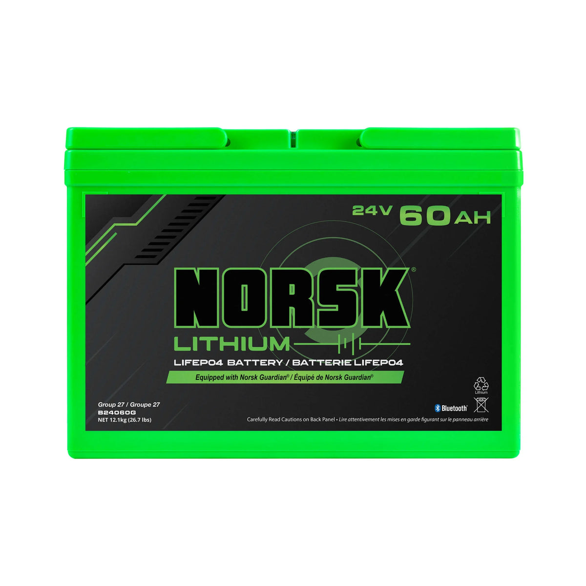 24V 60Ah LiFePO4 LITHIUM TROLLING MOTOR BATTERY NORSK