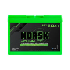 24V 60Ah LiFePO4 LITHIUM TROLLING MOTOR BATTERY NORSK