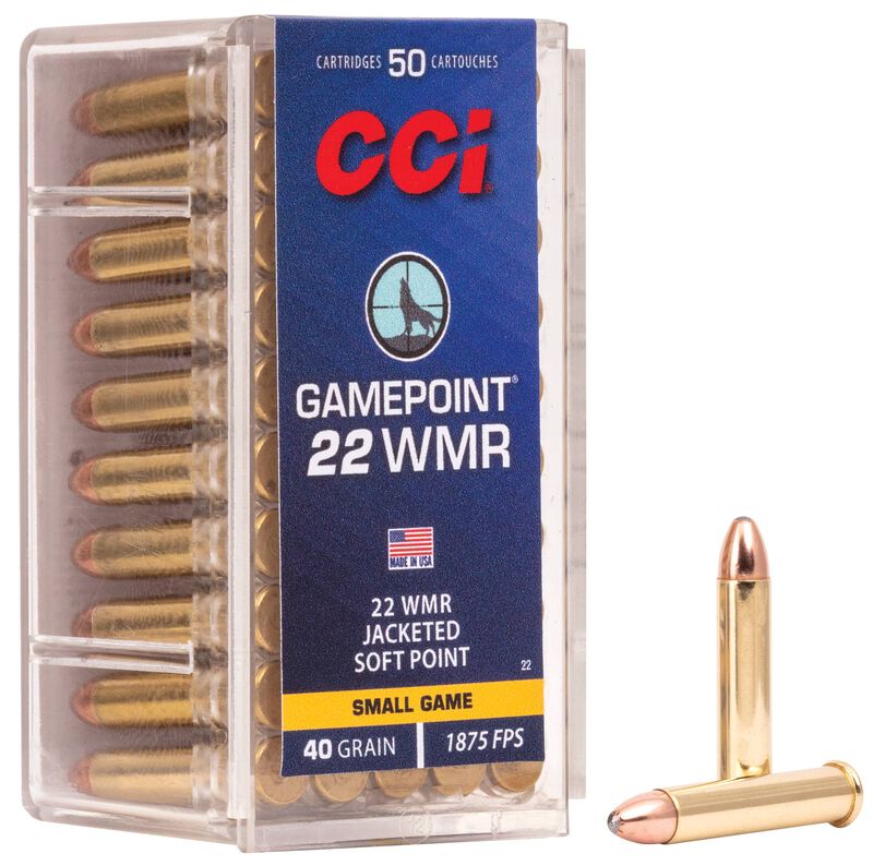 CCI GAMEPOINT 22 WMR , 40GR., 1875FPS