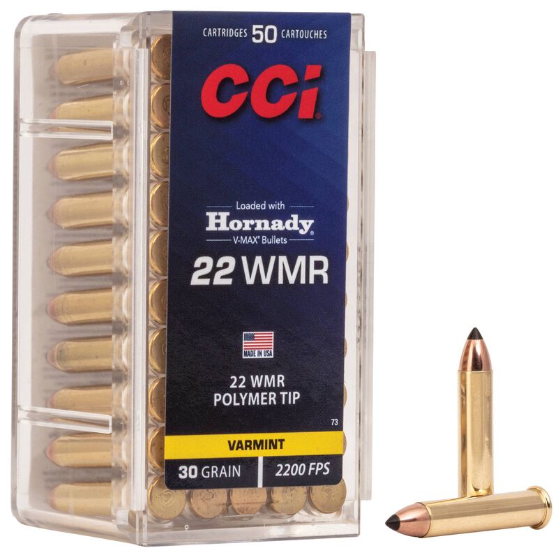 CCI V-MAX 22 WMR, 2200FPS, 30 GRAIN