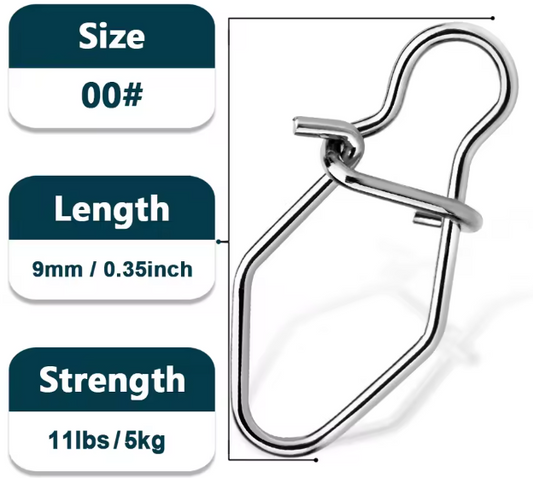 SNAP CLIP STAINLESS STEEL