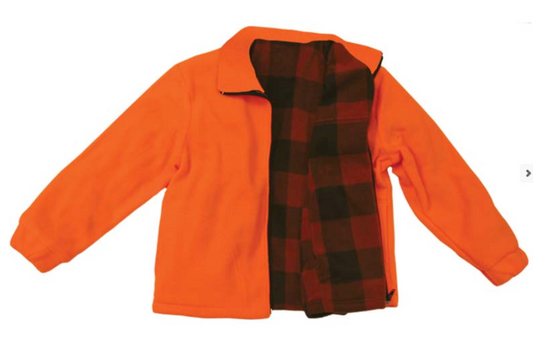 JUNIOR LUMBERJACK JACKET REVERSIBLE BLAZE ORANGE / BACKWOODS
