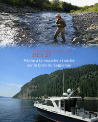 Pêche à la mouche et sortie sur le fjord du Saguenay