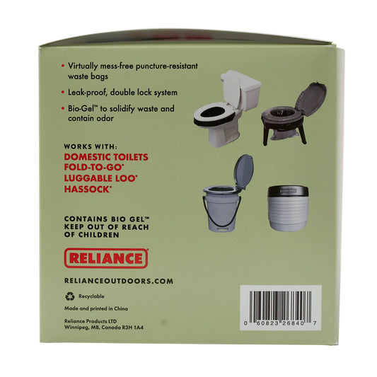 DOUBLE DOODIE TOILET WASTE BAGS / RELIANCE