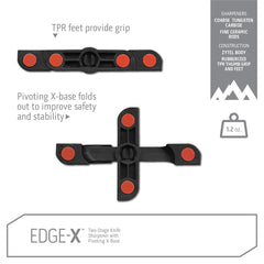 EDGE-X 100 2 STAGE KNIFE SHARPENER / POCKET CARBIDE + CERAMIC