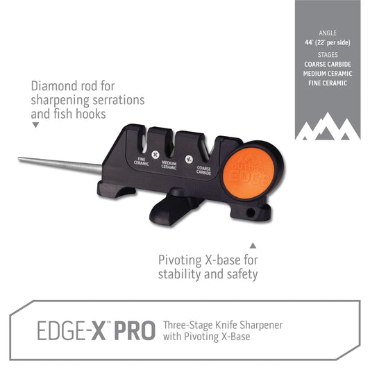 EDGE-X PRO SHARPENER / THREE-STAGE SHARPENER / OUTDOOR EDGE
