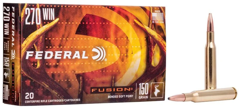 270 WIN FEDERAL FUSION BONDED SOFT POINT 150GR.