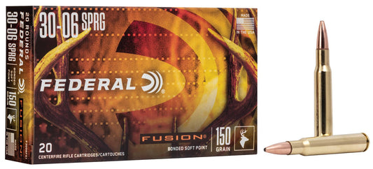 FEDERAL FUSION  BONDED SOFT POINT 30-06 SPRG, 150GR