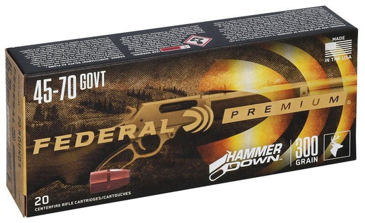 HAMMERDOWN RIFLE 45-70 GOVT, 300GR, BONDED SOFT POINT