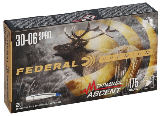 FEDERAL TERMINAL ASCENT 30-06 SPRG , 175 GR, 2730 FPS