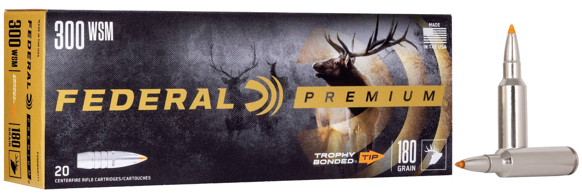 FEDERAL PREMIUM TROPHY BONDED 300WSM, 180GR.