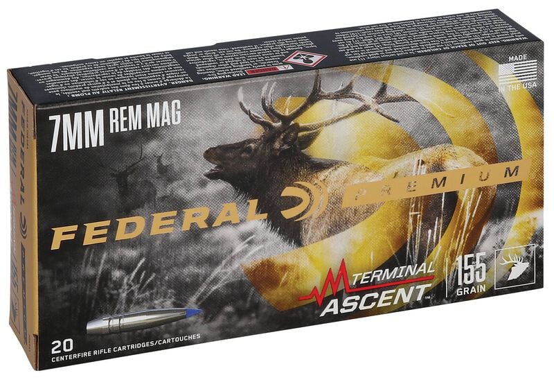 FEDERAL PREMIUM 7MM REM MAG TERMINAL ASCENT 155 GRAIN