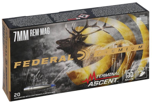 FEDERAL PREMIUM 7MM REM MAG TERMINAL ASCENT 155 GRAIN