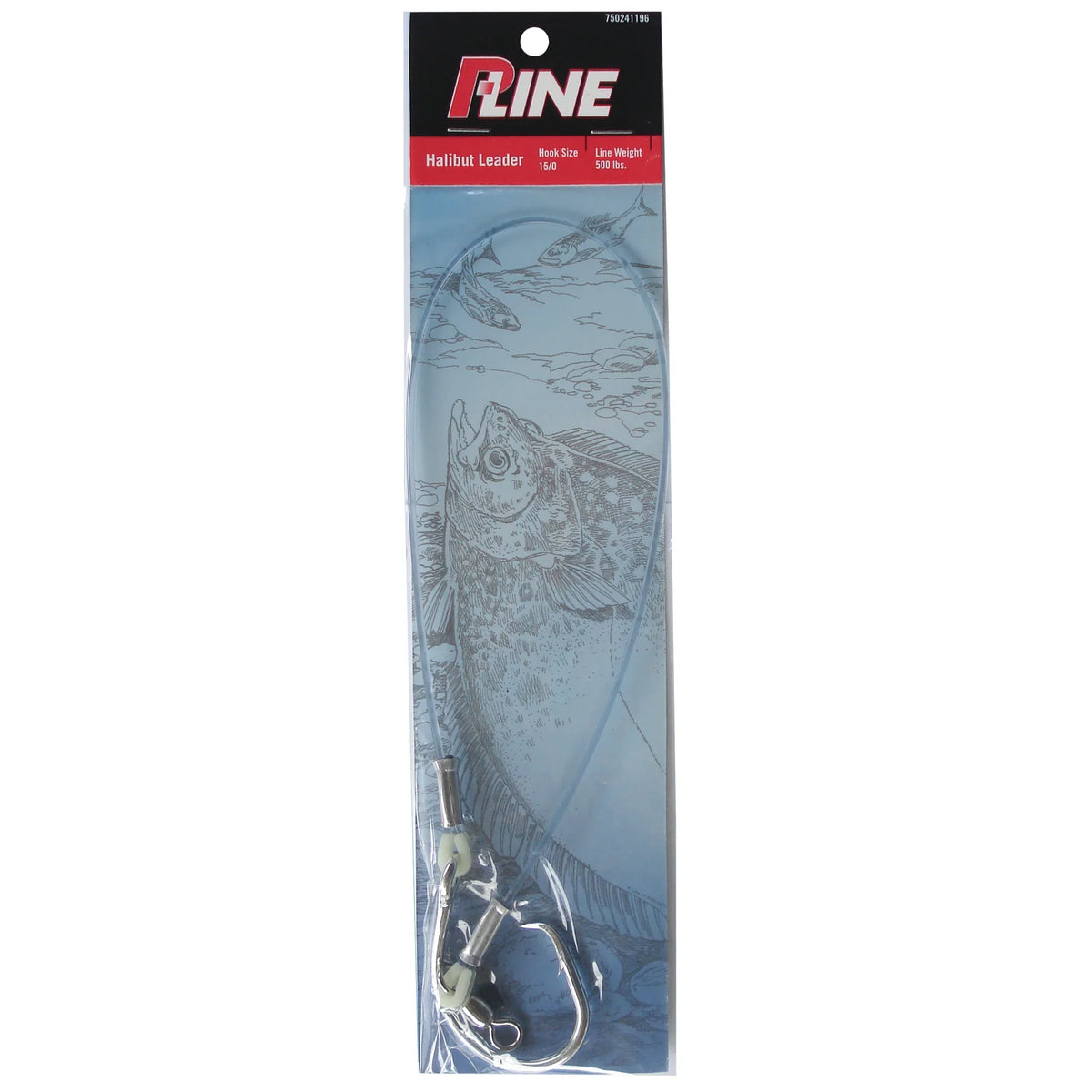 P-LINE HALIBUT LEADER WITH GLOW SKIRT